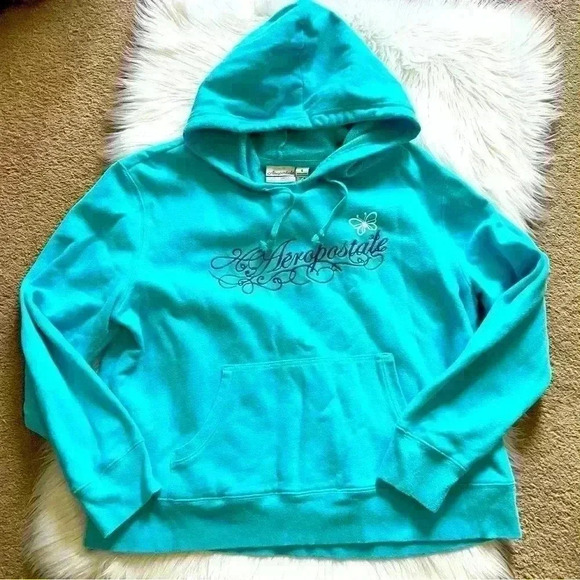 Aeropostale Tops - Y2K Aeropostale Embroidered Logo Butterfly Hoodie Large